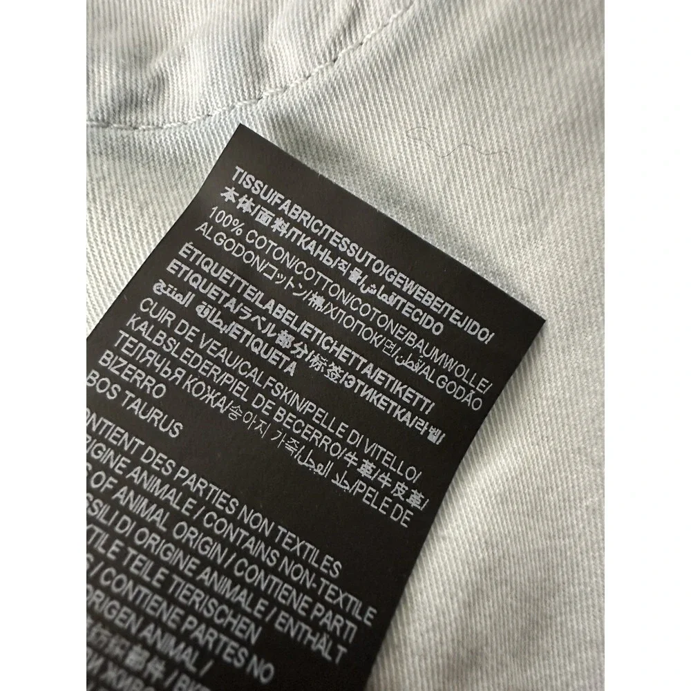Saint Laurent Denim Distressed Shorts Jorts Size 34 Button Fly Blue Denim